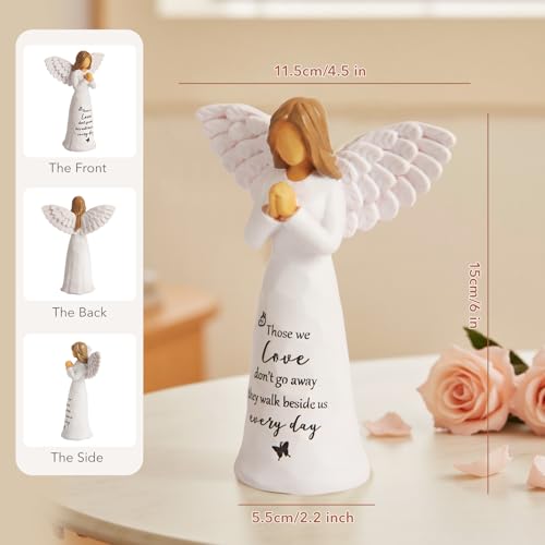 Gift for Loss of Loved One, 6" Handcrafted Memorial Angel Figurine - image 6