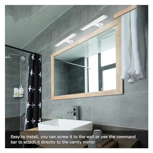 Luz LED frontal para espejo que elimina sombras al maquillarse 3