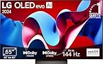 LG C47 4K OLED Evo TV mit 65 Zoll (165 cm) (OLED65C47LA, 120Hz, HDMI 2.1, α9 Gen7 4K AI-Prozessor, webOS 24, Dolby Vision, Dolby Atmos, 2024)