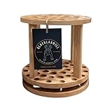BlackLabMill Rotating Paint Brush Holder - Handmade Paint Brush Holder Rotating Art Supply Organizer