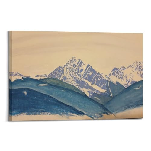 Toile moderne montagne 40x60 cm pour créer un salon scandinave et une décoration esthétique