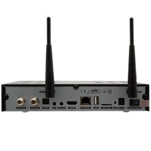 Octagon SF8008 4K Twin Supreme V3 UHD E2 2xDVB-S2X Linux PVR Twin Sat Receiver,2.4/5G Dual-Band WiFi, 1Gbit LAN, M.2 Schnittstelle, HDR 10, BT 5.1, IR-Fernbedienung, HTS e-com HDMI-Kabel