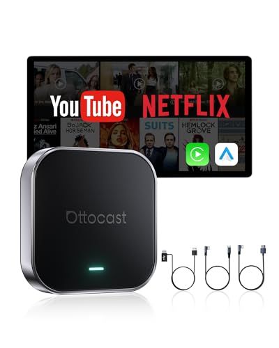OTTOCAST Magic CarPlay Box 3-in-1 Wireless CarPlay Adapter for iPhone