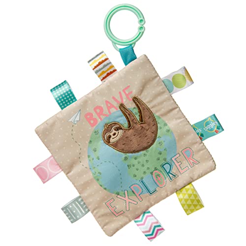 Image of Taggies Crinkle Me Baby Paper and Squeaker Soft Toy, 6.5 x 6.5-Inches, Brave Explorer Sloth