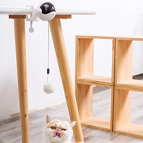 Jzenzero Brinquedos elétricos interativos para gatos, brinquedo para gatos de levantamento automátic