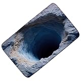 Badezimmerteppich: Rutschfeste Fußmatte, auffälliges 3D-visuelles Abgrundmuster, schnell absorbierende Oberfläche fördert die Sicherheit, langlebige Textur, geeignet für Räume