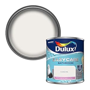 Dulux 500001 Easycare Bathroom Soft Sheen Emulsion Paint For Walls And Ceilings – Pure Brilliant White 1L