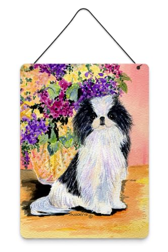 Caroline's Treasures SS8299DS1216 Japanese Chin Wall or Door Hanging Prints Aluminum Metal Sign Kitchen Wall Bar Bathroom Plaque Home Decor Front Door Plaque, 12x16, Multicolor