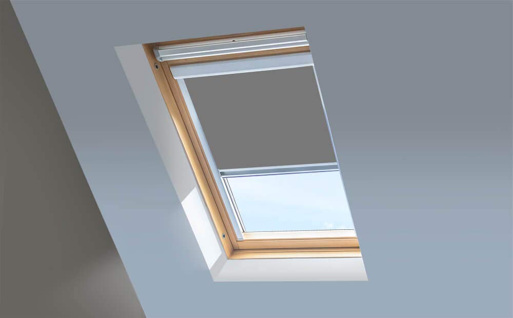 Dachrollos für Dakstra und Rooflite Dachfenster, Fenstercode C2A, Grau