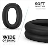 Repuestos de almohadillas para audífonos Sony WH-1000XM2 y MDR-1000X - Cojines suaves de cuero vegano para mayor comodidad, instalación fácil y rápida, por Brainwavz (Negro) 6
