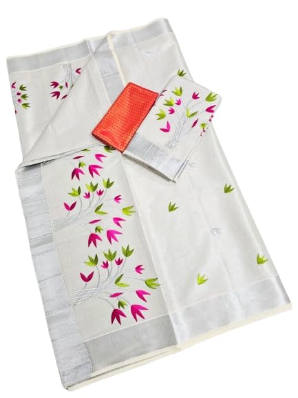Kerala Kasavu Saree for Women, Onam Wedding Saree, Kerala Sarees for Women