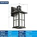 FLEDAVID 2 Pack Motion Sensor Outdoor Porch Lights Dusk to Dawn Exterior Wall Lantern Black Outside Sconce Lighting Fixtures Waterproof Wall Mount Coach Lamp for House Garage Patio Entryway