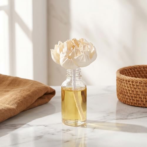 3 difusores florales de papel sola con cuerda de algodón miniatura 3
