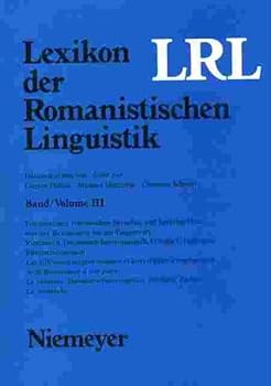 Hardcover Lexikon Der Romanistischen Linguistik (German Edition) [German] Book