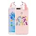 Produktbild Huawei Honor 7A / Y6 2018 Hülle, KANTAS Weich Silikon 3D Karikatur Schutzhülle Handyhülle Schlank Rückseite TPU Ultra Dünn Bumper Back Cover für Huawei Honor 7A / Y6 2018, Einhorn
