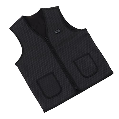 Colete de aquecimento elétrico, ajuste de 3 níveis, interruptor de controle duplo lavável 9 zonas de