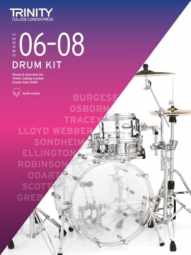 Trinity College London Drum Kit From 2020. Grades 6-8: 2020-2023