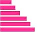 White Water Archery Fluorescent Neon Solid Pink Arrow Wraps 15 Pc Length Width (4, 1)