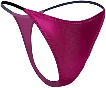 SilRiver Womens Silk Satin Panties Thong Sexy G String Thongs T Back Satin Bikini Underwear S-XL - Image 3
