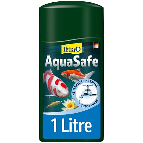 Tetra Pond AquaSafe, Makes Tap Water Safe for Pond Fish, 1 Litre