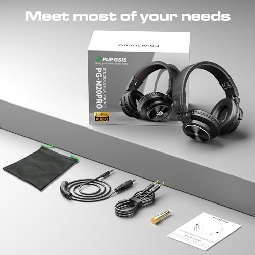 PUPGSIS M20 Wired DJ & Studio Monitor Headphones - image 9