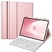 Produktbild Fintie Tastatur Hülle für iPad Pro 11 2022 (4. Generation)/ iPad Pro 11 2021(3. Generation)/ 2020/2018, Keyboard case mit magnetisch Abnehmbarer Deutscher Tastatur mit QWERTZ Layout, Roségold