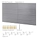 RocVanc Slatwall Panel 4x8FT, Garage Slat Wall Storage Systems Durable and Sturdy, Easy-to-Install Interlocking PVC Slat Wall Organizer Panels Flexible and Convenient, Maximize Vertical Space