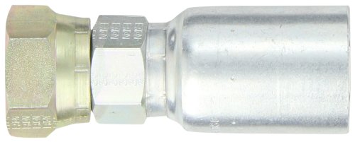 Image of EATON Weatherhead Coll-O-Crimp 16U-33K 30 Degree Flare Female Swivel Fitting, Low Carbon Steel, 1 inch Hose ID, M33x1.5 Thread Size
