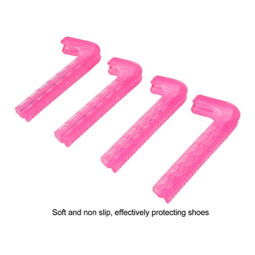 Protetores de lâmina de patim de gelo moumouten, 4 peças capas de lâmina de patim de hóquei de plást