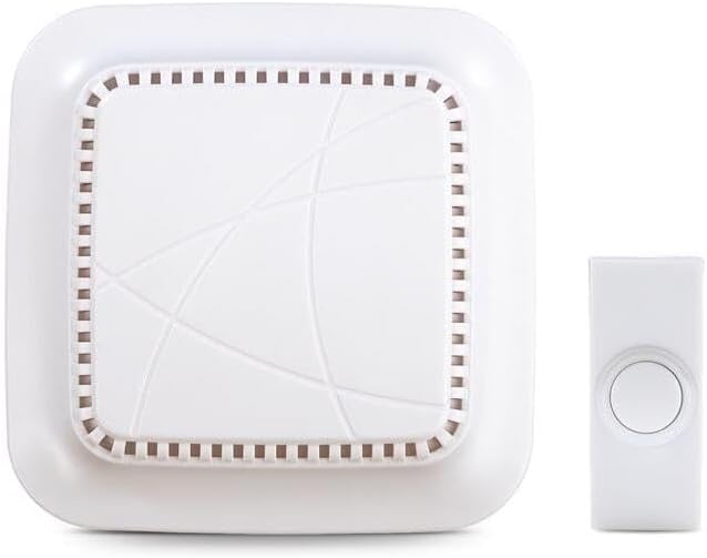 Wireless White Battery Operated Doorbell Kit
