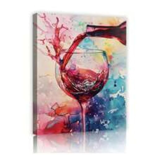 Impression sur toile d'art moderne colorée 80x120 cm pour cuisine