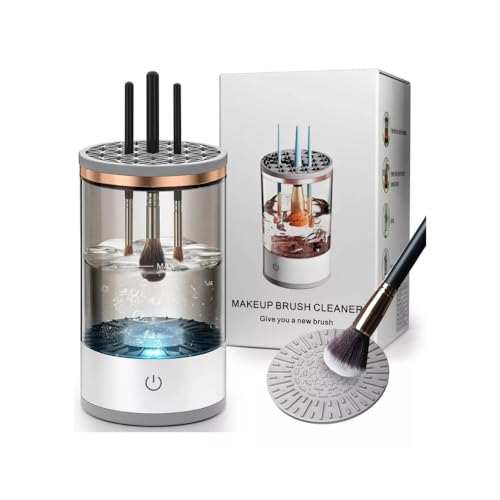 Limpador de Pincel de Maquiagem Elétrico Automatico, Para Todos os Tipos de Pincéis, Limpeza Rápida