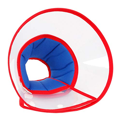 ibasenice Pet Elizabeth Collar - 1pc Clear Dog Cat Recovery Collar for After Surgery Wound Healing,Trimming Nails