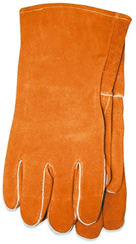 Welding Gloves Leather, XL - Brown