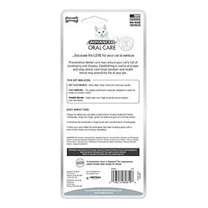 Nylabone 3 pack of advanced oral care cat dental kits  urban country home decor