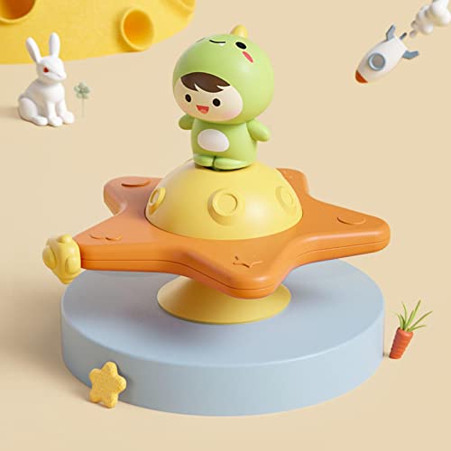 Brinquedos de Cadeira Alta,3 Peças Dinossauro Chick Bear Foguete Bebê Sucção Brinquedo | Brinquedos