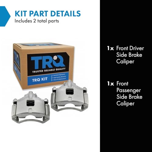 Image of TRQ Front Brake Caliper Set Compatible with 97-05 Buick Chevrolet 97-04 Oldsmobile Pontiac