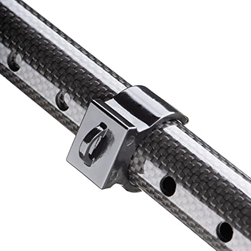 Ergobaum Dual Black Cobra(5' To 6'6'') Ergonomic Underarm Crutches (1 Pair) Of Double-Function Shock Absorber Underarm Crutches With Arm Support (Real Carbon Fiber) #TOP7
