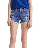 Hohe Leibhöhe Levi´s ® 501 Damen Shorts High Kurze Hose Peanuts SNOOPING Around W29