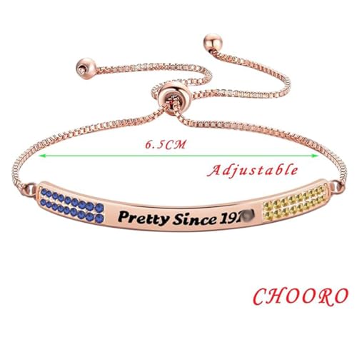 CHOORO Pretty Since Zircon Bracelet Greek Sorority Gift For Soror Sister2