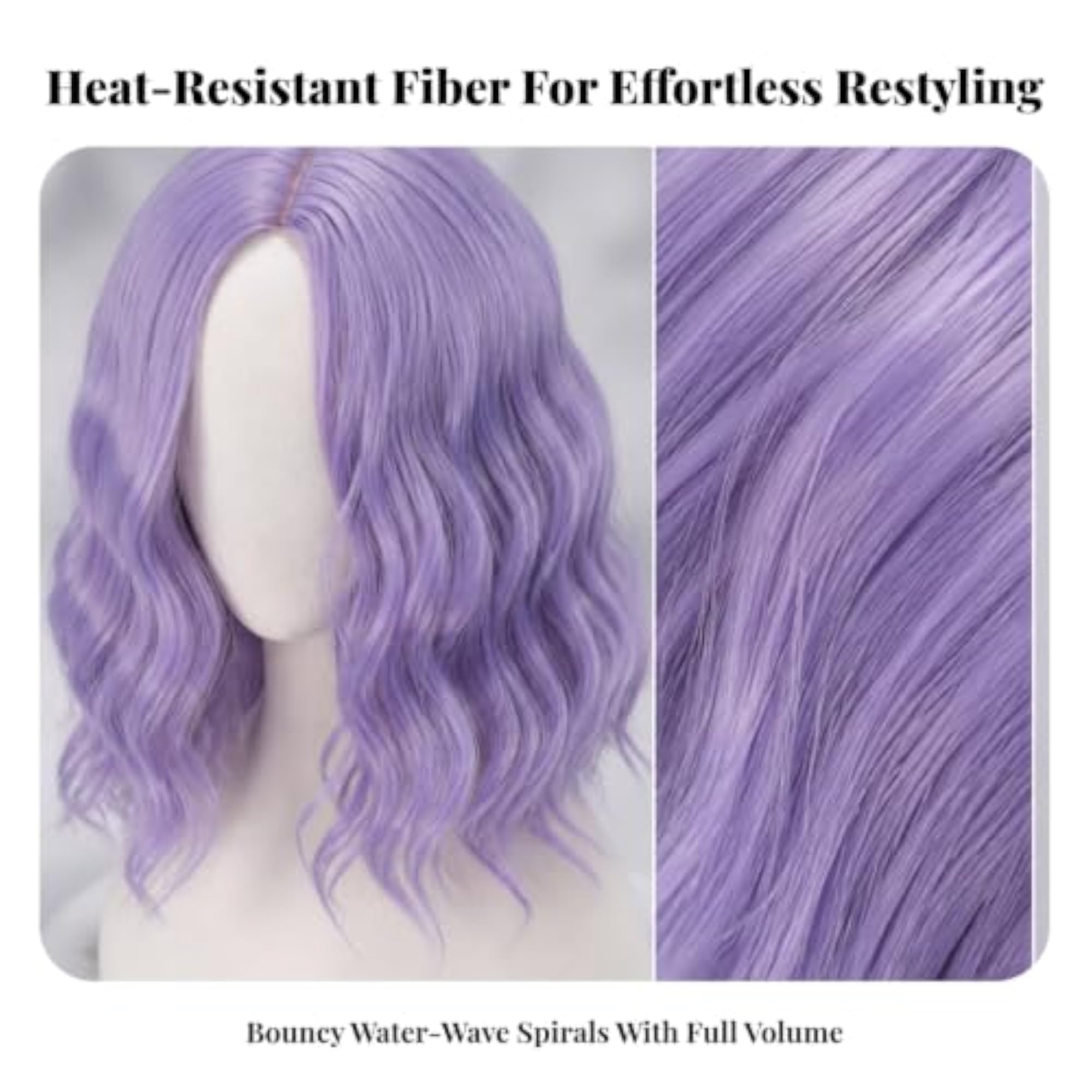 Heat-Resistant Shoulder-Length Layered Synthetic Hairpiece for Cosplay