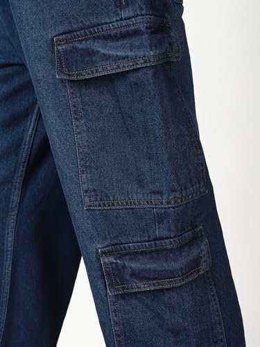 Image of Bewakoof Men's Baggy Fit Jeans