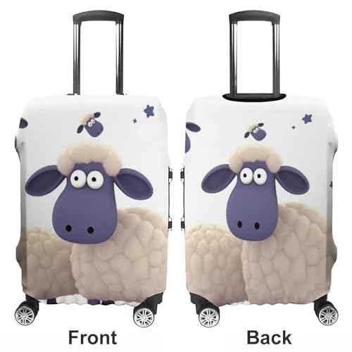 Sheep Luggage Cover Washable Elastic Suitcase Cover, Anti Scratch Personalized Suitcase Protectors, Fashion Baggage Covers For Travel3