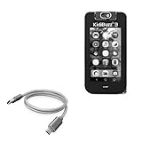 BoxWave Cable Compatible with VTech KidiBuzz 3 - Micro USB DuraCable, Braided Micro USB Charging Cable - Space Grey