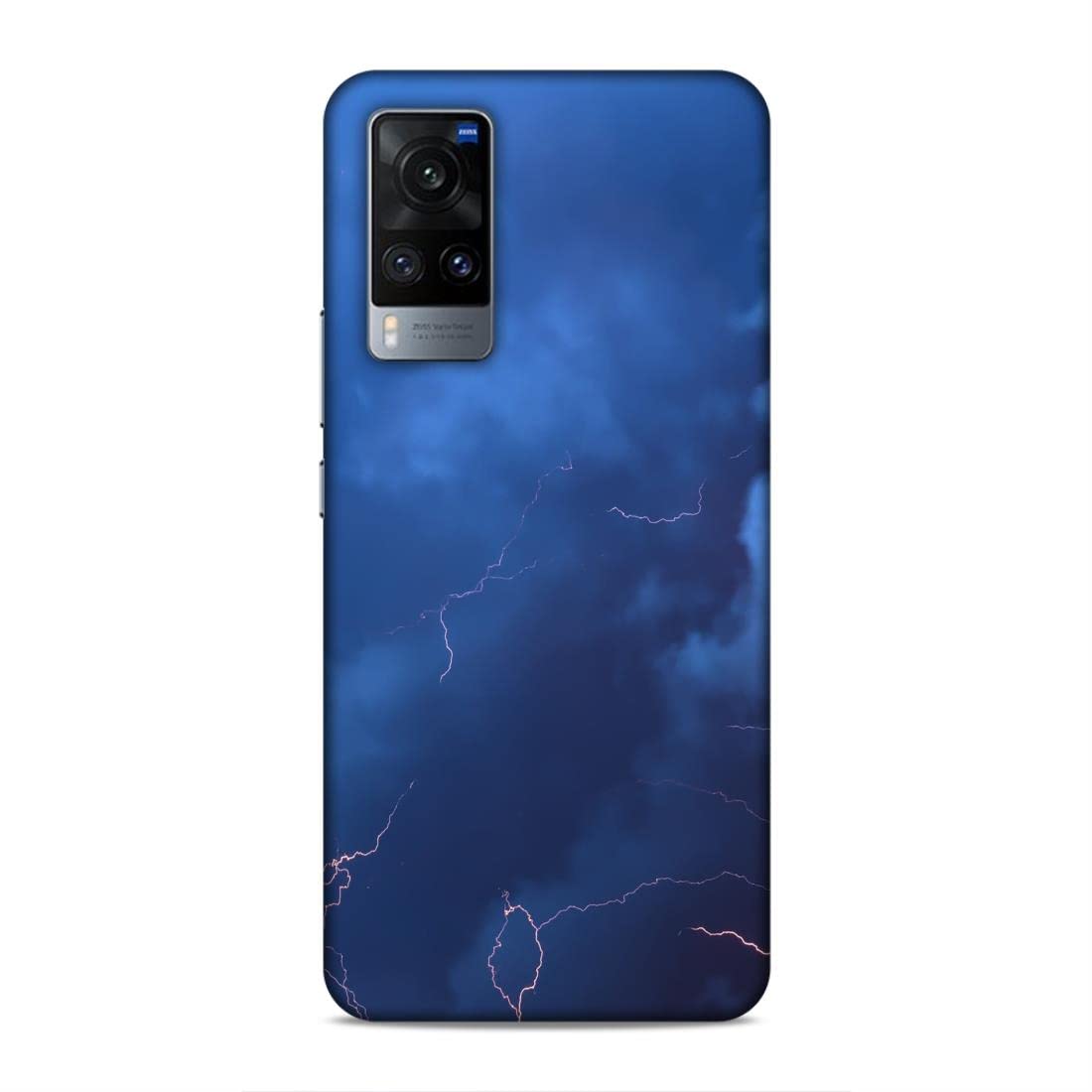 ragy Night View, Clouds, Thunderstorm, Lightning-1669 Beautiful Designer Printed Hard Back Case Cover for vivo X60
