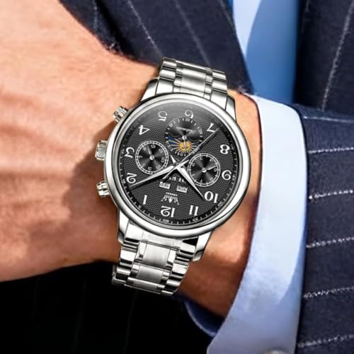 Image of OLEVS Watches for Men Automatic Mechanical Self Winding Watch Business Dress Wrist Watch