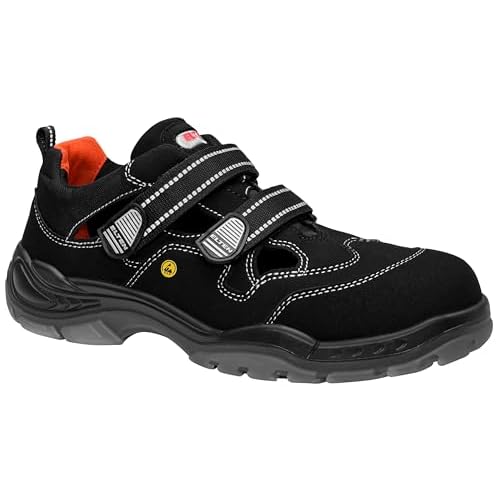 ELTEN Sicherheitsschuhe RENZO XXW Low ESD S3, Herren, Leder, Stahlkappe, leicht, robust, Schwarz, Größe: 46 5 ELTEN Sicherheitsschuhe SCOTT ESD S1, Herren, Textil, Kunststoffkappe (leichter als Stahlkappe), leicht, sportlich, Schwarz, Größe: 45