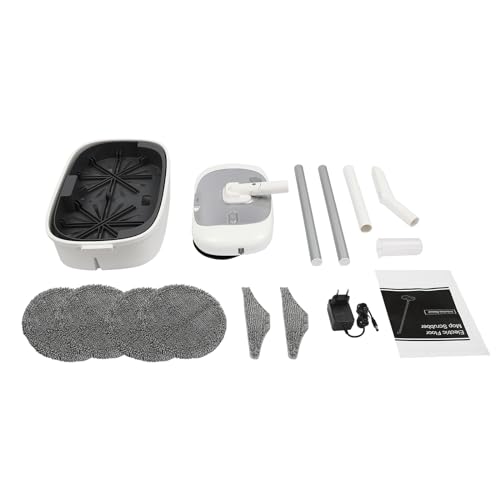 HOARLICN Elektrischer Wischmopp Kabellos, 40W Bodenwischer Elektrisch Wischmopp Set mit Eimer 150u/min 2000mah mit 180° Drehenden für Wohnzimmer, Küche, Schlafzimmer – Bild 8