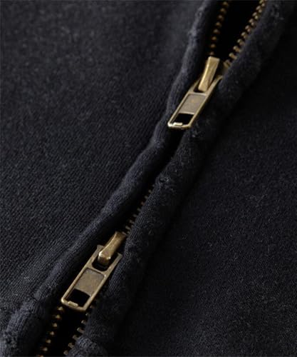 Mens Oversized Hoodies Streetwear Unisex Vintage Hoodies Zip Up Acid Wash Sweatshirt for Men Heavyweight2