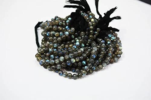 Perles de labradorite naturelle 6-7 mm idéal pour créer des bracelets de lithothérapie